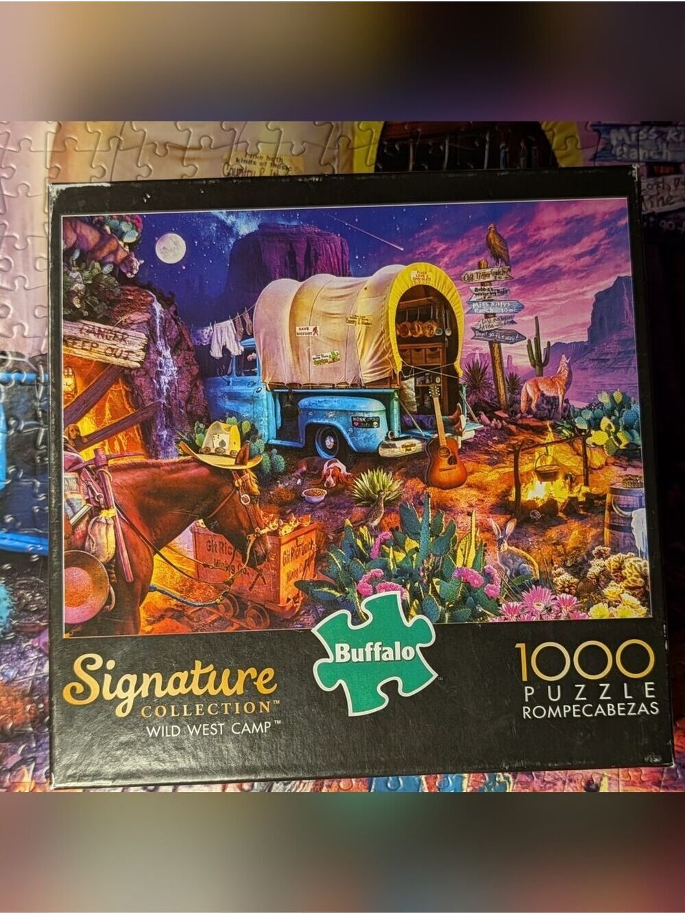 🧩ALL PUZZLES 2/$16🧩1000 Piece Puzzle Wild West Camp By Buffalo Games